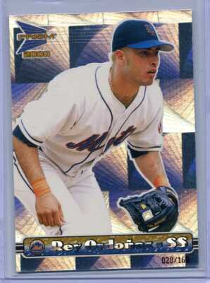 REY ORDONEZ 2000 Pacific Prism HOLOGRAPHIC MIRROR #28/160 -- METS