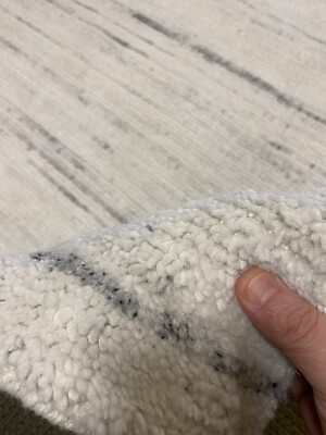 Modern Spectacular Off White Hand Made fine area Rug 4'x6' Carpet Texture New 