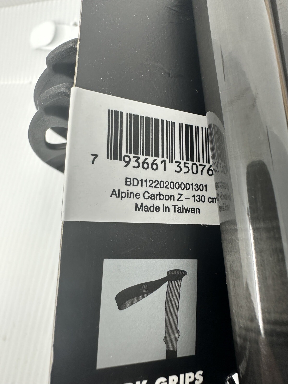 BLACK DIAMOND Alpine Carbon Z Cork Trekking Pole 130cm. New With Tag