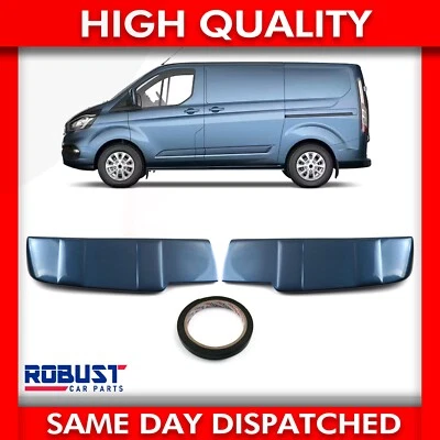 ROBUST CAR PARTS FOR FORD TRANSIT CUSTOM BARN DOOR BATMAN SPOILER PAINTED CHROME BLUE (2012-2023)