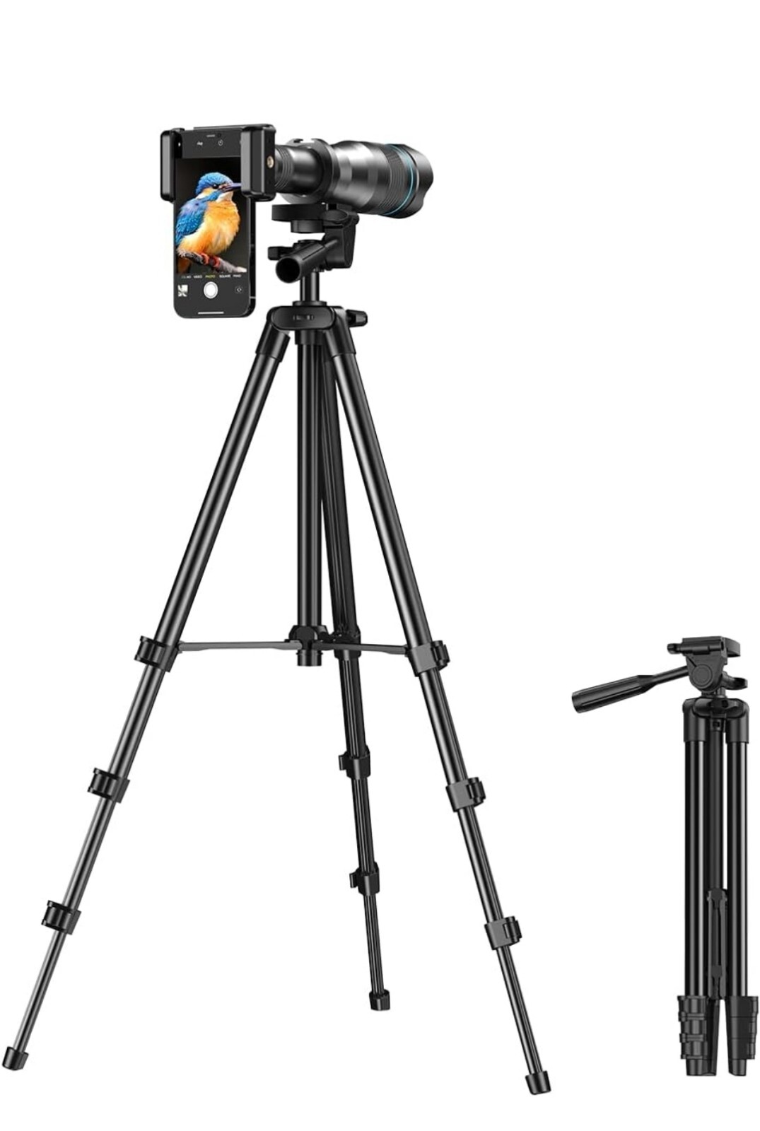 APEXEL 4K HD 60X High Power Telephoto Telescope Phone Zoom Lens Wireless RC