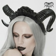Punk Headband Hairpin Party Show Hair Accessories Black Horn Hair Accessories