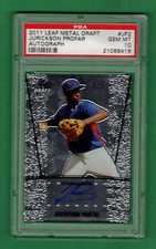 2011 LEAF METAL DRAFT JURICKSON PROFAR AUTO ON CARD PSA 10