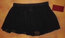 NWT Dance Ballet Mirella Georgette Black Loop Detail Waist Skirt Ladies Sm Adult