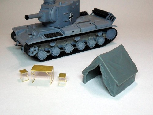 Metallic Details MDR7217 kit modellino scala 1:72 tenda personale tedesco tipo 5 resina - Foto 14 di 24