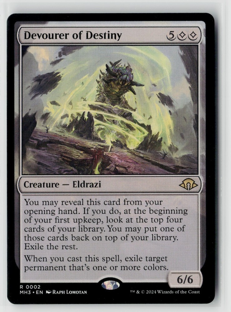 MTG Modern Horizons 3 Devourer Of Destiny x1 NM Rare