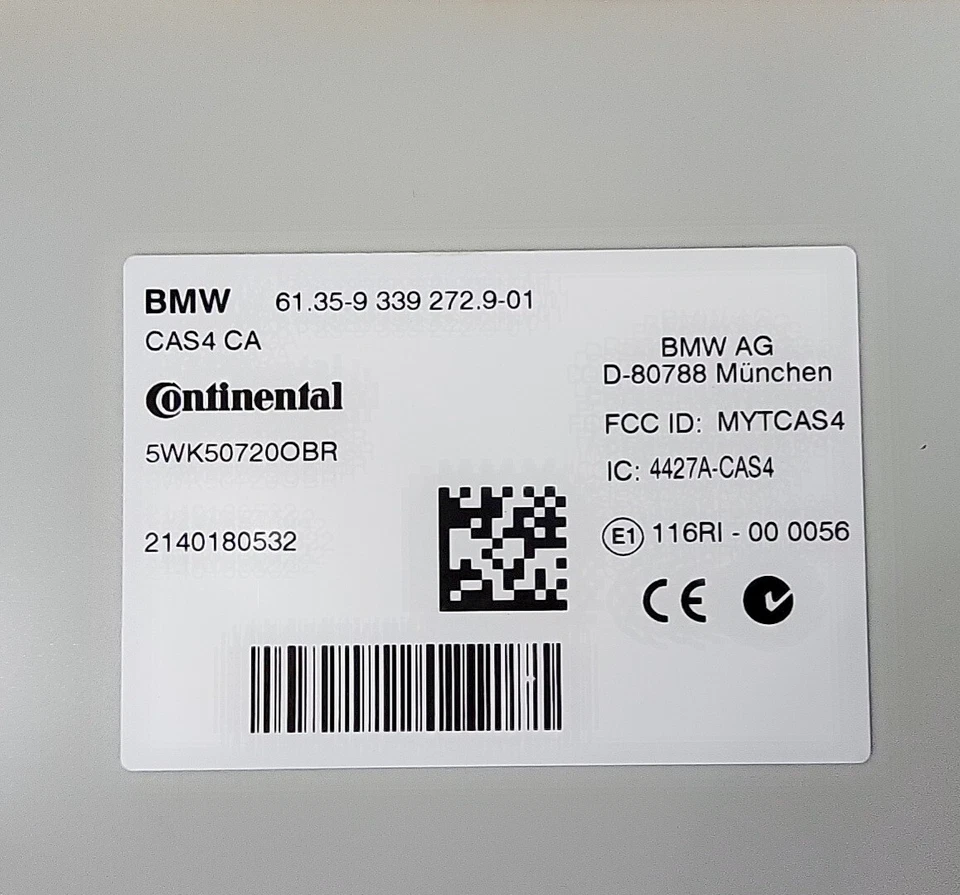 BMW 750Li 750Li xDrive 2011-2019 módulo de control de bloqueo antirrobo unidad computadora Foto 2 de 4