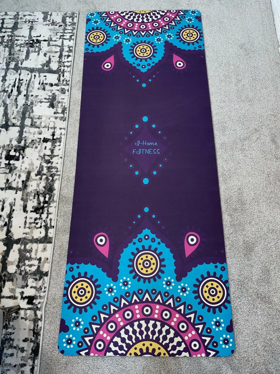 72x26.5 Premium Suede Chakra Yoga Mat 4mm w/ strap Eco-Friendly