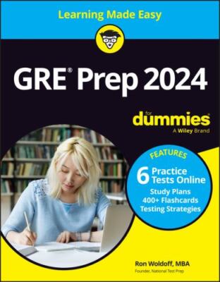 GRE Prep 2024 For Dummies with Online Pra- Ron Woldoff, 9781394183371, paperback