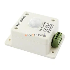 PIR Switch 8A PIR Motion Sensor DC 12-24V For LED Strip Light Bulb Infrared