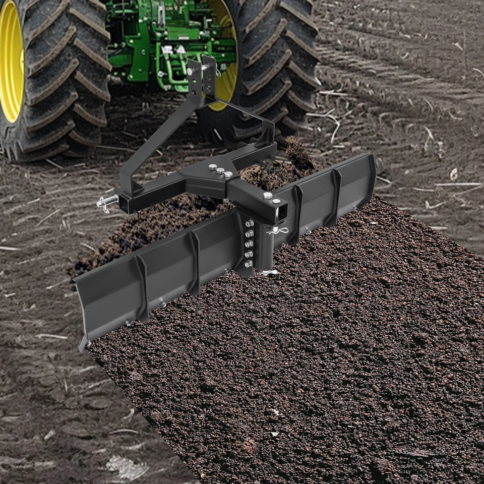 Lâmina de raspagem traseira 52" largura 3 pontos ajuste categoria 0 e 1 tratores - Imagem 4 de 4