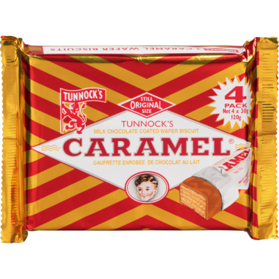 2-Pack Tunnock's Caramel Milk Chocolate Coated Wafer Biscuit