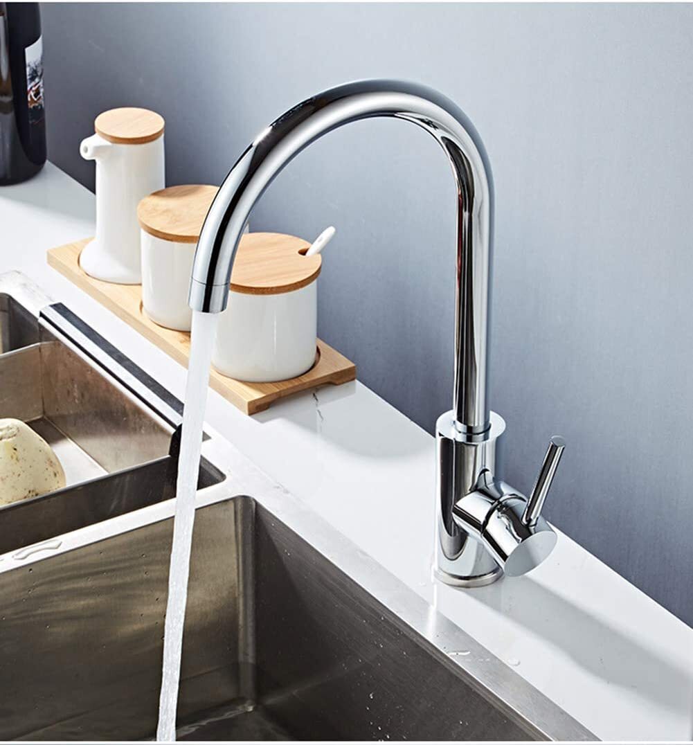 HOT Tall Basin Mixer Tap Bathroom Black Sink Taps Brass Faucet Round