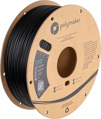Polymaker PLA PRO Filament 1.75mm Black Powerful PLA Filament 1.75mm 3D Print...