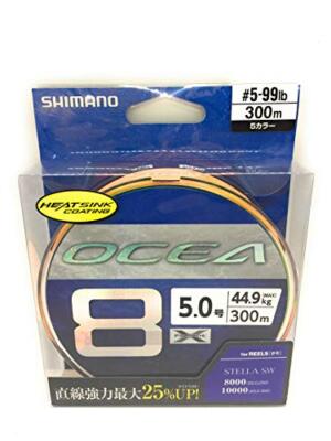 SHIMANO PE Line Ocea8 300m 5.0 5colors SW Navy | eBay