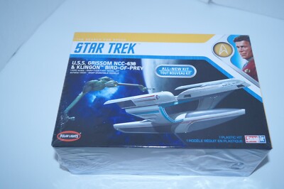 Star Trek USS Grissom NCC-638 & Klingon Bird-Of-Prey Polar Lights Model Kit NIB