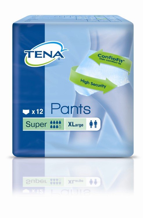 Tena Hose Super XL (extra groß) X48 (4er-Packungen à 12er) schwache Blase Männer & Frauen