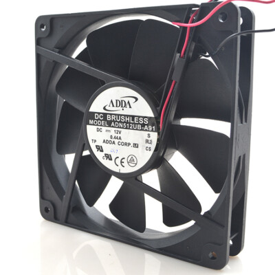 1PC  2-pin double ball server cooling fan  ADN512UB-A91 135*135*25MM 12V 0.44A