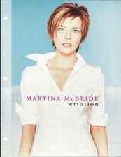 MARTINA McBRIDE Vintage 1999 FOLD OPEN PROMO TRADE AD Poster for Emotion CD MINT
