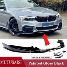 For BMW G30 530i 530e 540i M550i M Sport 17-20 Front Bumper Lip Splitter Spoiler