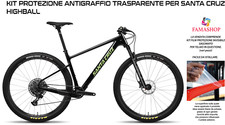 KIT PELLICOLA PROTEZIONE TRASPARENTE PER BICI  SANTA CRUZ HIGHBALL MTB