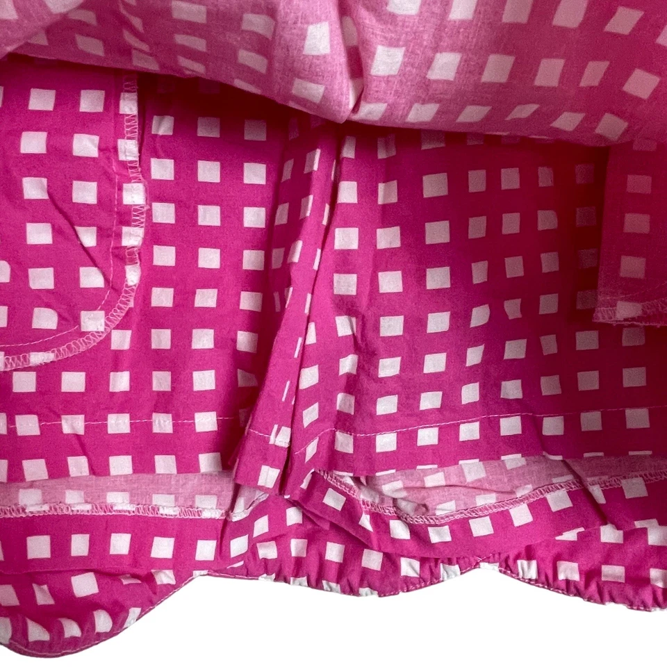 Golftini Shirley Temple Skort Rosa Blanco Cuerda a Cuadros Borde Vieira Dobladillo Talla 8 Foto 3 de 4