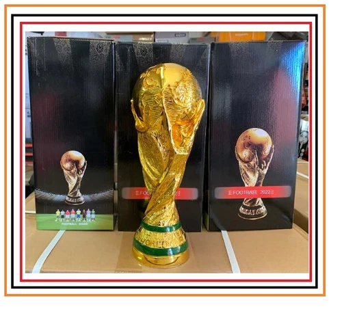 2026 GOLD FINISH REPLICA TROPHY CUP WORLDCUP CANADA MAXICO ENGLAND PORTUGAL GERM