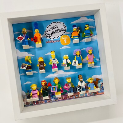 Display Rahmen für LEGO  The Simpsons Serie 2 71009 Minifiguren Figuren 27cm