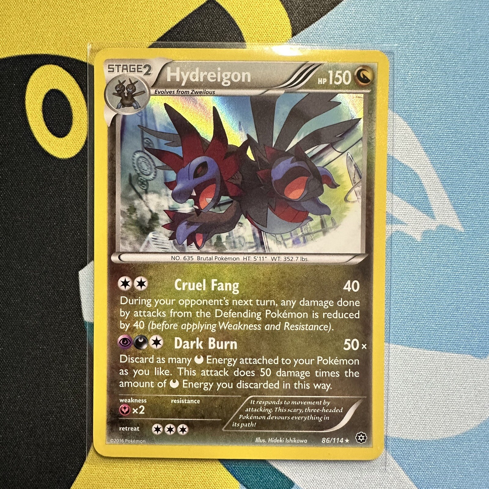 Hydreigon | Holo | LP | Steam Siege 86/114 | Rare | Pokemon