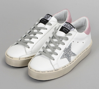golden goose pink star sneakers