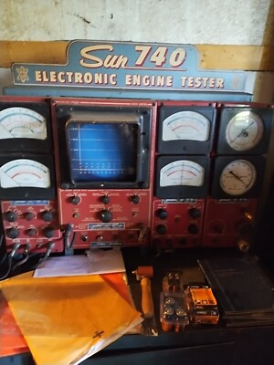 #ad #ad Sun Electric 720 740 745 Engine Analyser Service Manual Pdf Book Cd $17.00