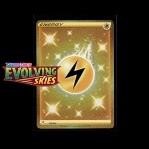 pokemon evolving skies gold cards Lightning Energy 235/203 (Secret Gold) Evolving Skies Pokemon TCG NM