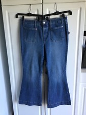 NEW Women s Ava Viv Jeans size 18 Flare High rise Fitted hip thigh Stretch