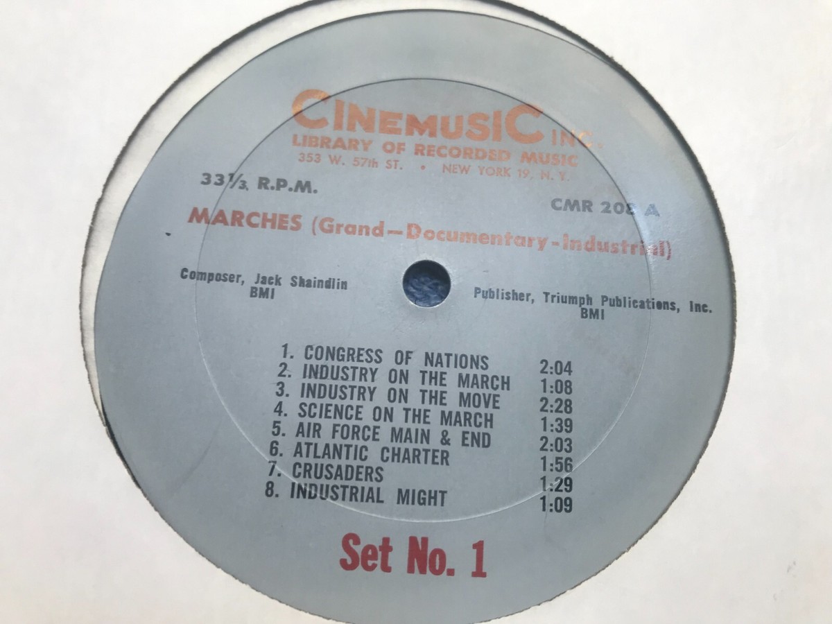 Cinemusic CMR 208 RARE Library LP Marches NM | eBay