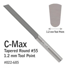 Graver C-Max Tapered Round #55  1.2mm Tool Point by GRS, Made in the USA