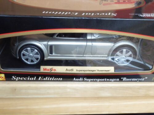Maisto 1/18 Audi Supersportwagen "Rosemeyer" Special Edition neuwertig En Ovp - Imagen 6 de 9