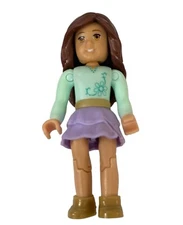 American Girl Mega Bloks Construx Series 1 Brown Hair Figure