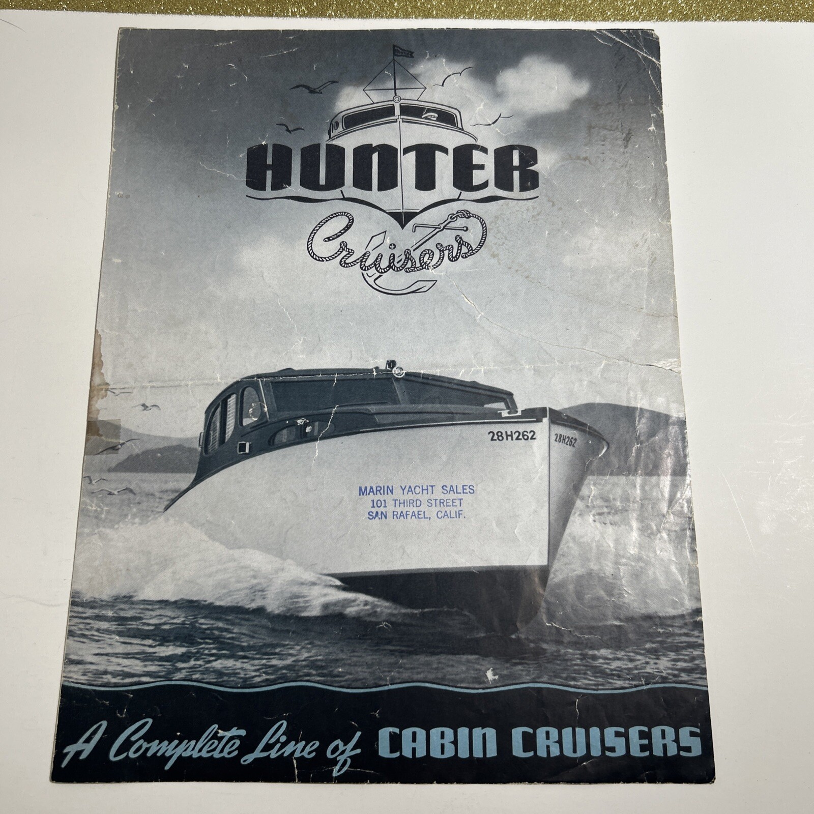 The Everett Hunter Boat Co. Complete Line Cabin Cruisers Boating Catalog Vintage