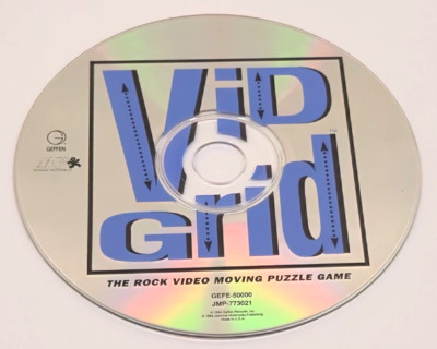 Vid Grid (PC CD-ROM, 1994) The Rock Video Moving Puzzle Game: Disk Only