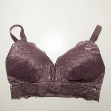 Kindred Bravely Nursing Bra XS Busty Mauve Floral Lace With Extender Padded