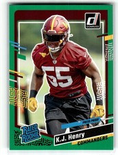 2023 Donruss #400 K.J. Henry Press Proof Green