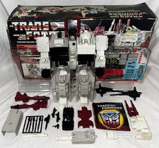 Transformers Metroplex 100  Complete Instructions Unused Decals Box 1986 G1