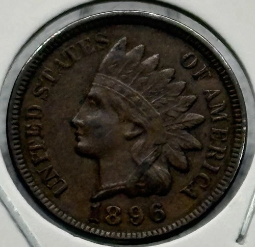 1896 Indian Head Cent, EF/AU, Full Liberty And Date, Beautiful, Low Mintage! 🔥