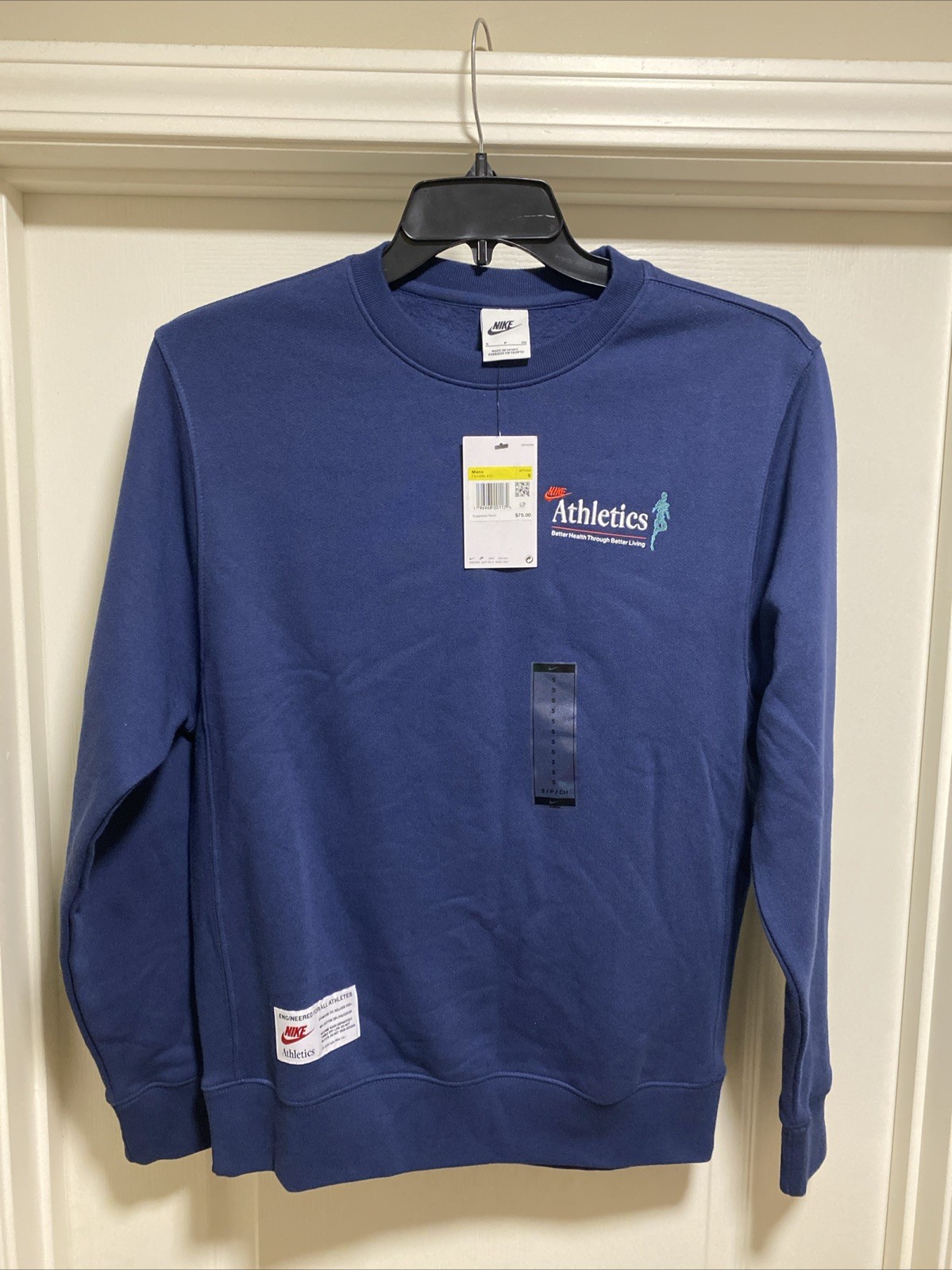 Nike Sportswear Crew Sweatshirt One Day At A Time Men's Small FN1486-410-image