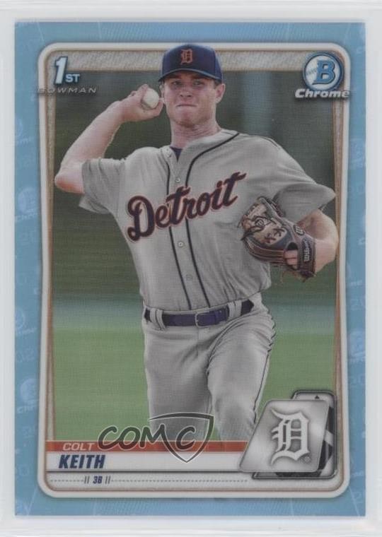 2020 Bowman Draft Chrome Sky Blue Refractor Colt Keith #BD-54 0i5v