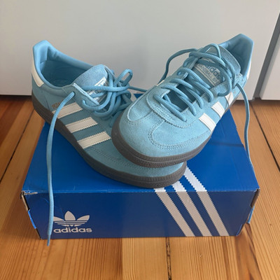 adidas Handball Spezial W Damen Low Veloursleder Blau/Weiß EUR 39 1/3 JQ2731