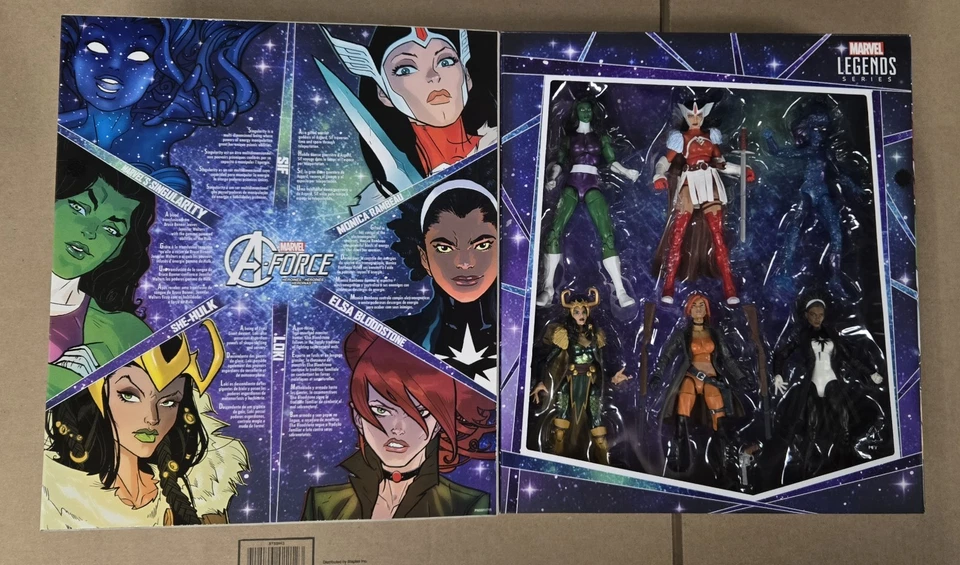 Marvel Legends A-FORCE 盒套装 ToysR'Us 独家 She-Hulk Loki Elsa Monica Sif — 第 4/4 张图片
