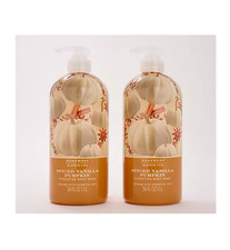 HomeWorx by Slatkin + Co. S/2 34oz Body Wash - Spiced Vanilla Pumpkin 0.75 per gallon
