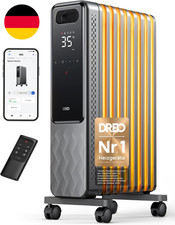 Dreo Ölradiator Energiesparend 2000W, Mobile Elektroheizung 9 Rippen Mit Fernbed