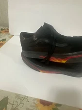 vintage size 9, vans with flames black